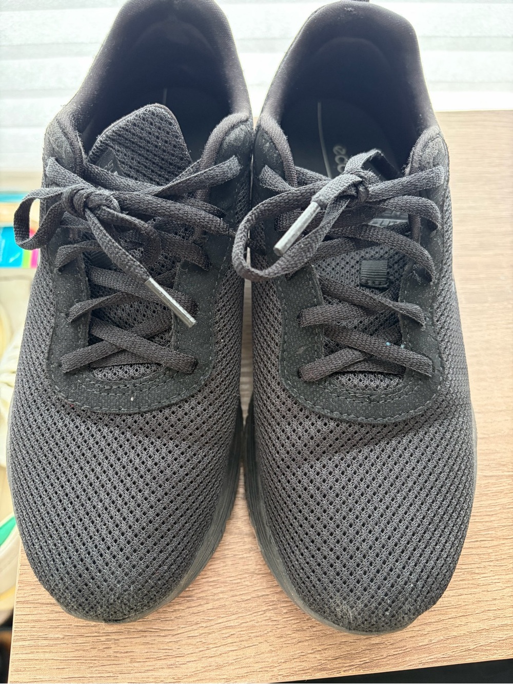 Skechers Women's Black Mesh Lace-Up Sneakers